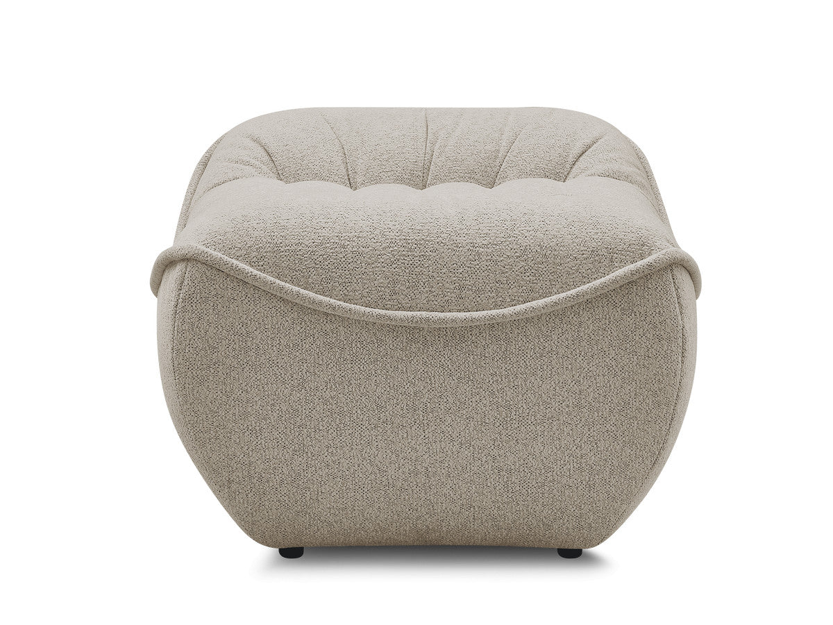 Serena Mottled Fabric Pouf