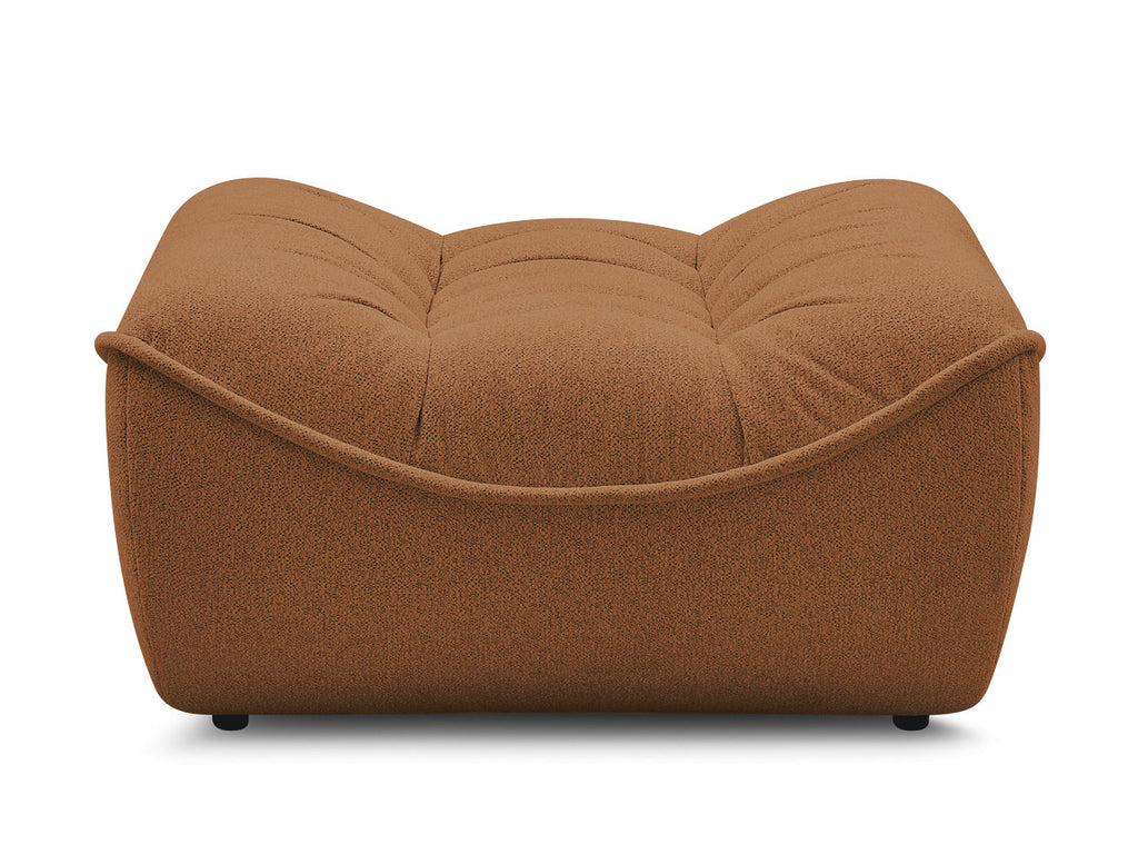 Serena Mottled Fabric Pouf