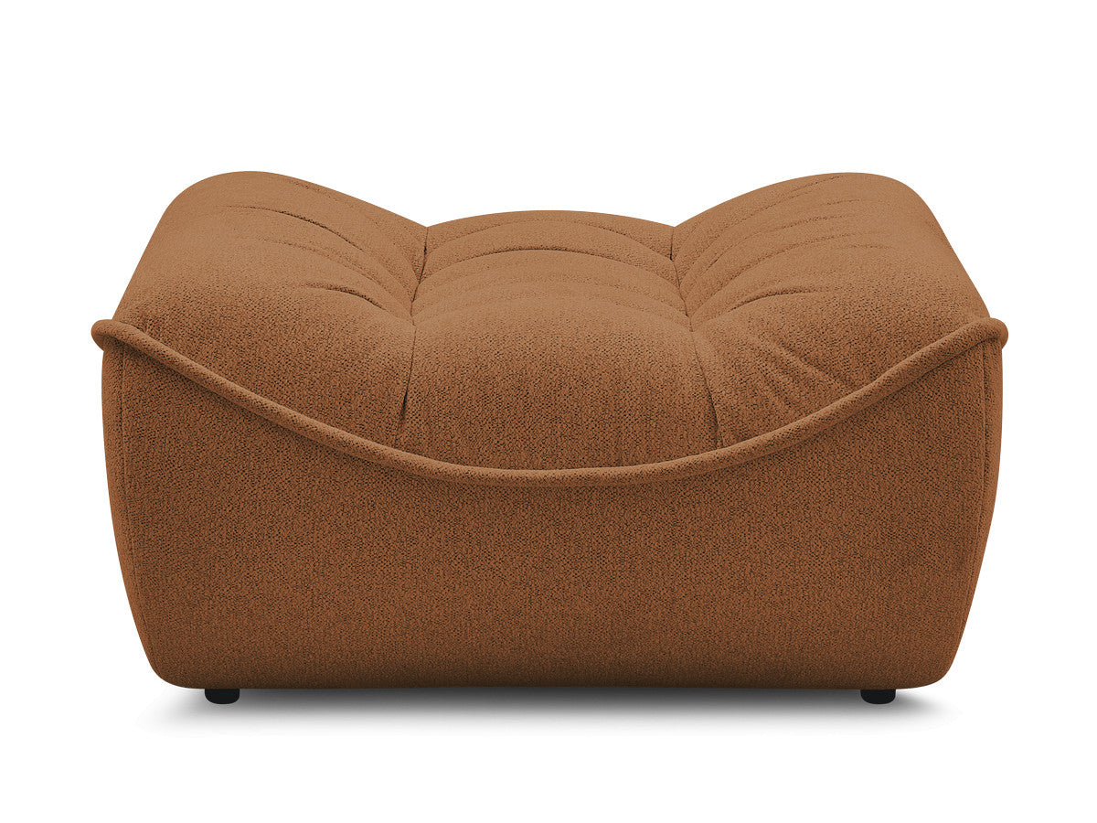 Serena Mottled Fabric Pouf