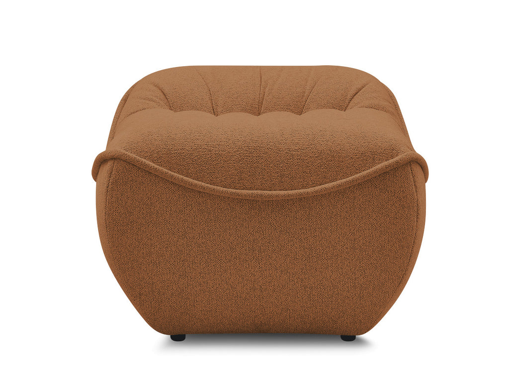 Serena Mottled Fabric Pouf