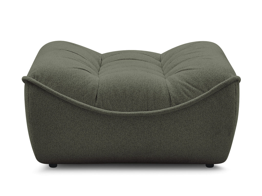 Serena Mottled Fabric Pouf