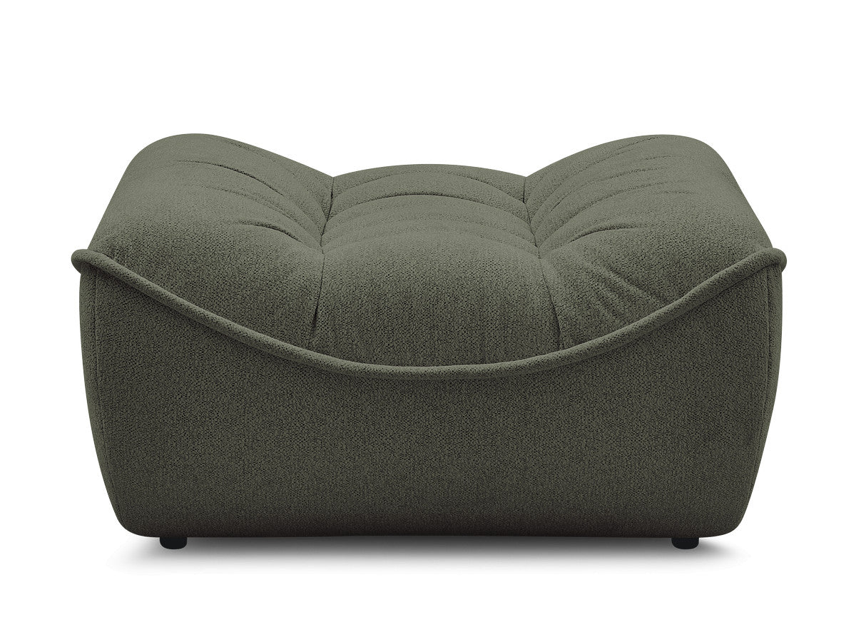Serena Mottled Fabric Pouf