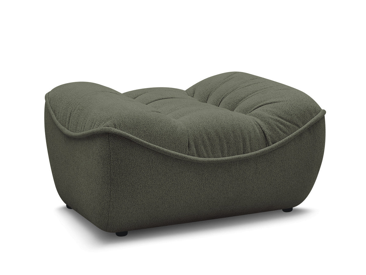 Serena Mottled Fabric Pouf