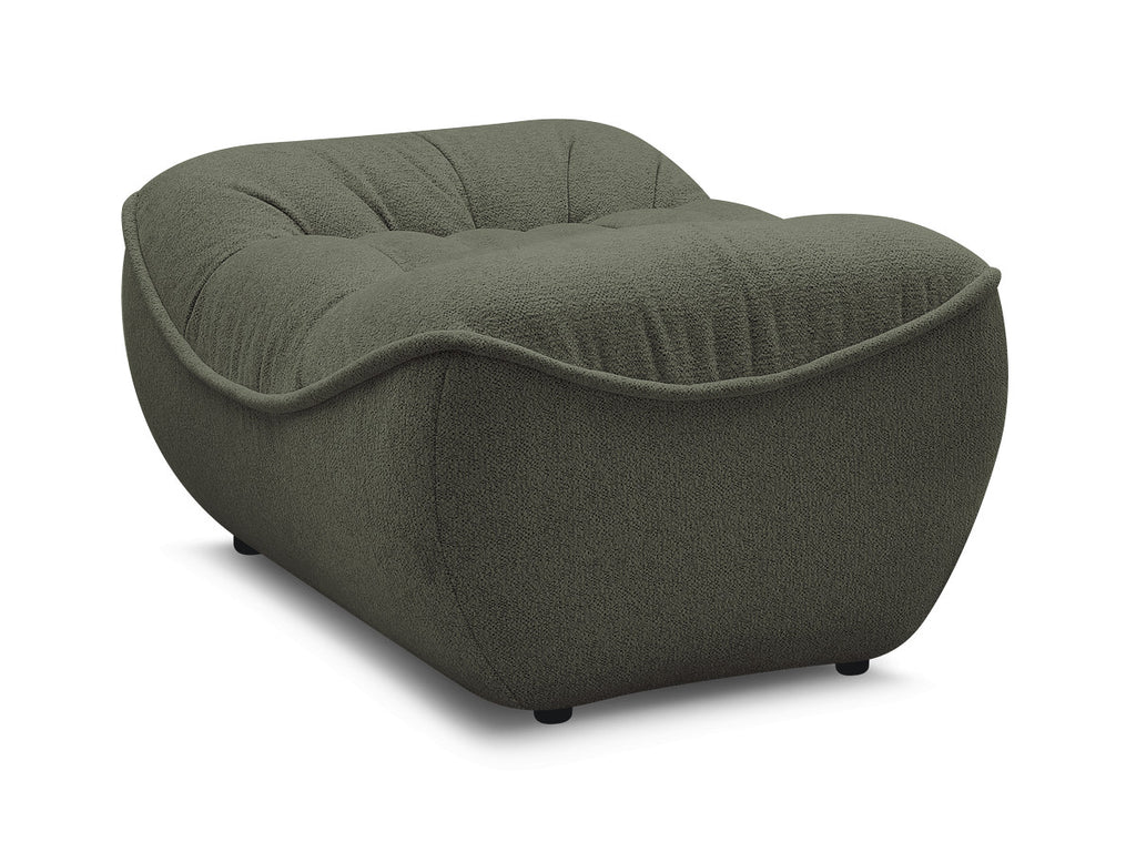 Serena Mottled Fabric Pouf