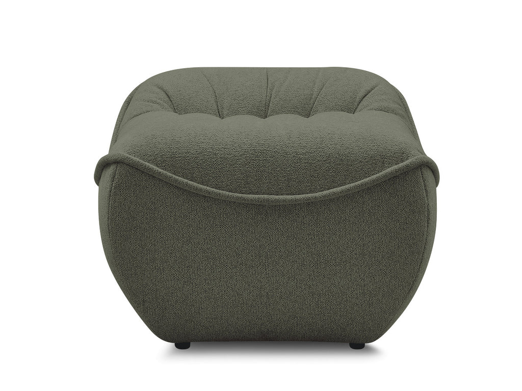 Serena Mottled Fabric Pouf
