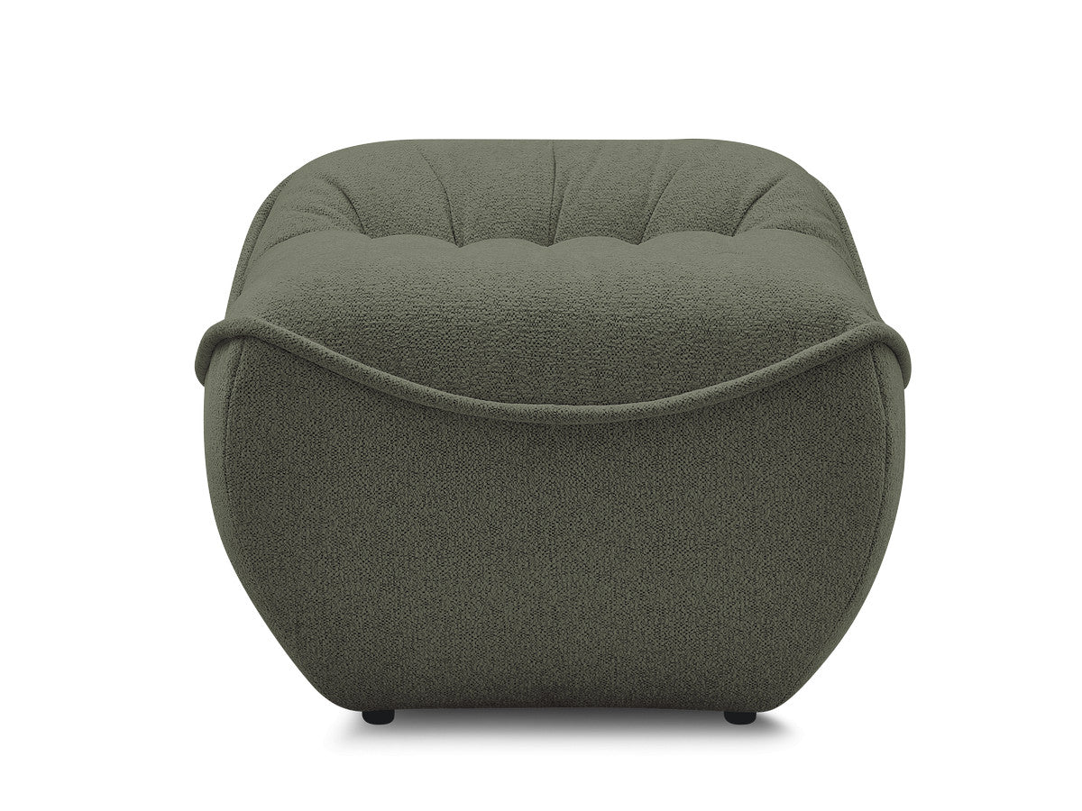 Serena Mottled Fabric Pouf