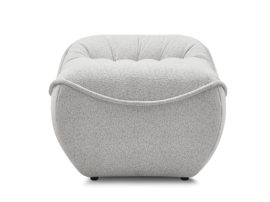 Serena Mottled Fabric Pouf