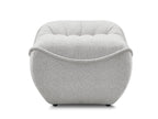 Serena Mottled Fabric Pouf