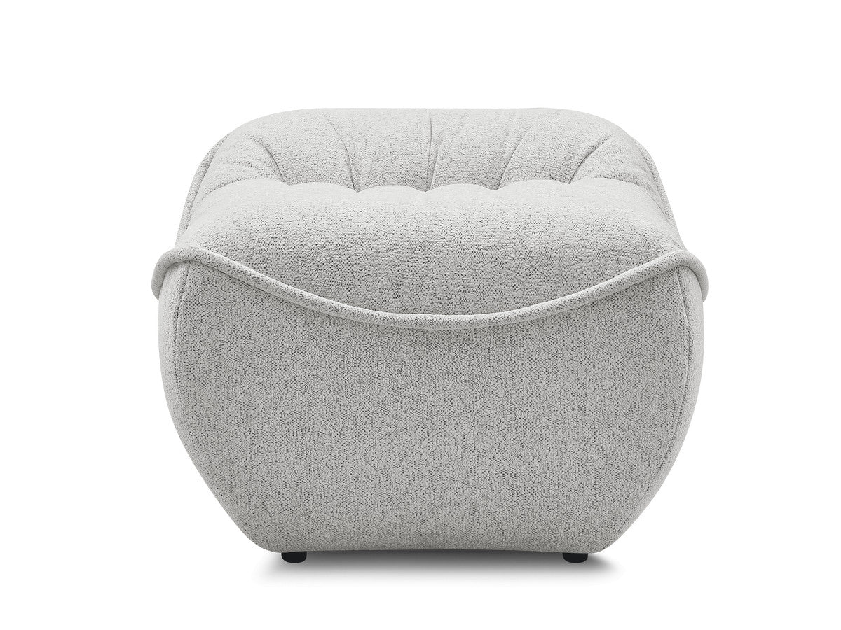 Serena Mottled Fabric Pouf