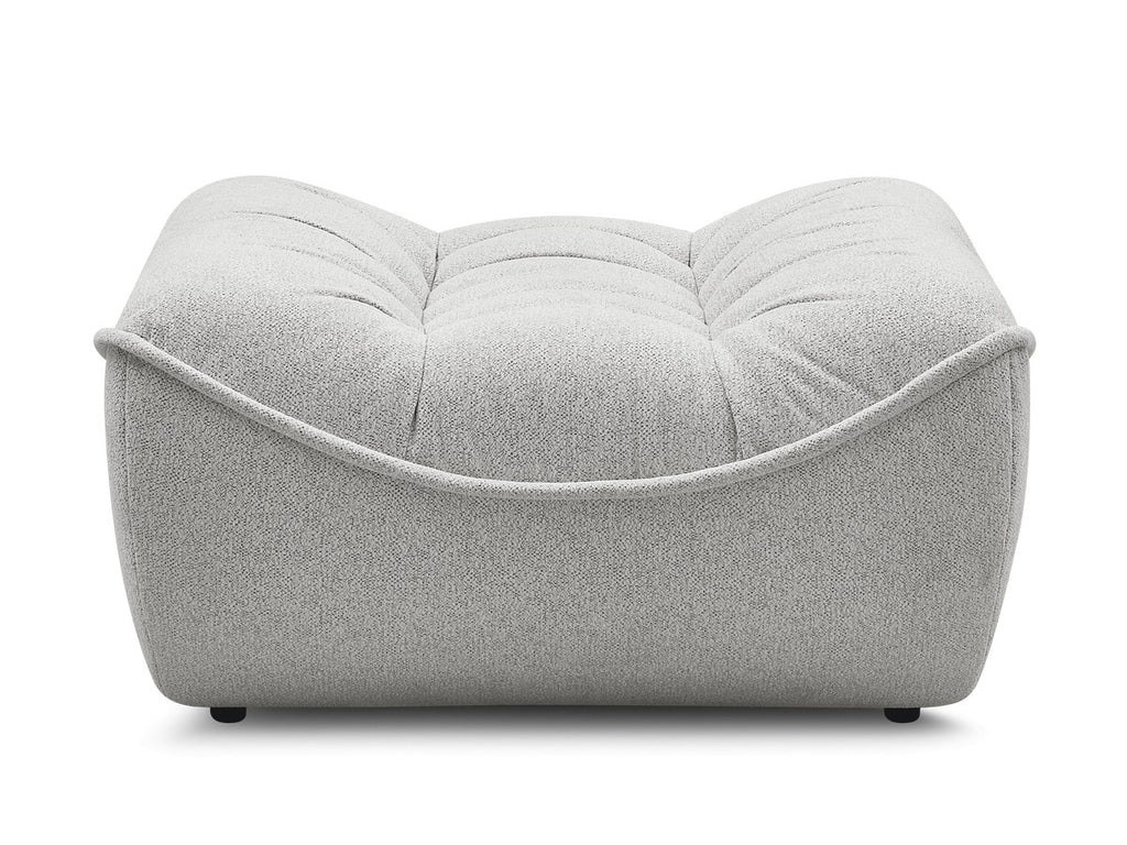 Serena Mottled Fabric Pouf