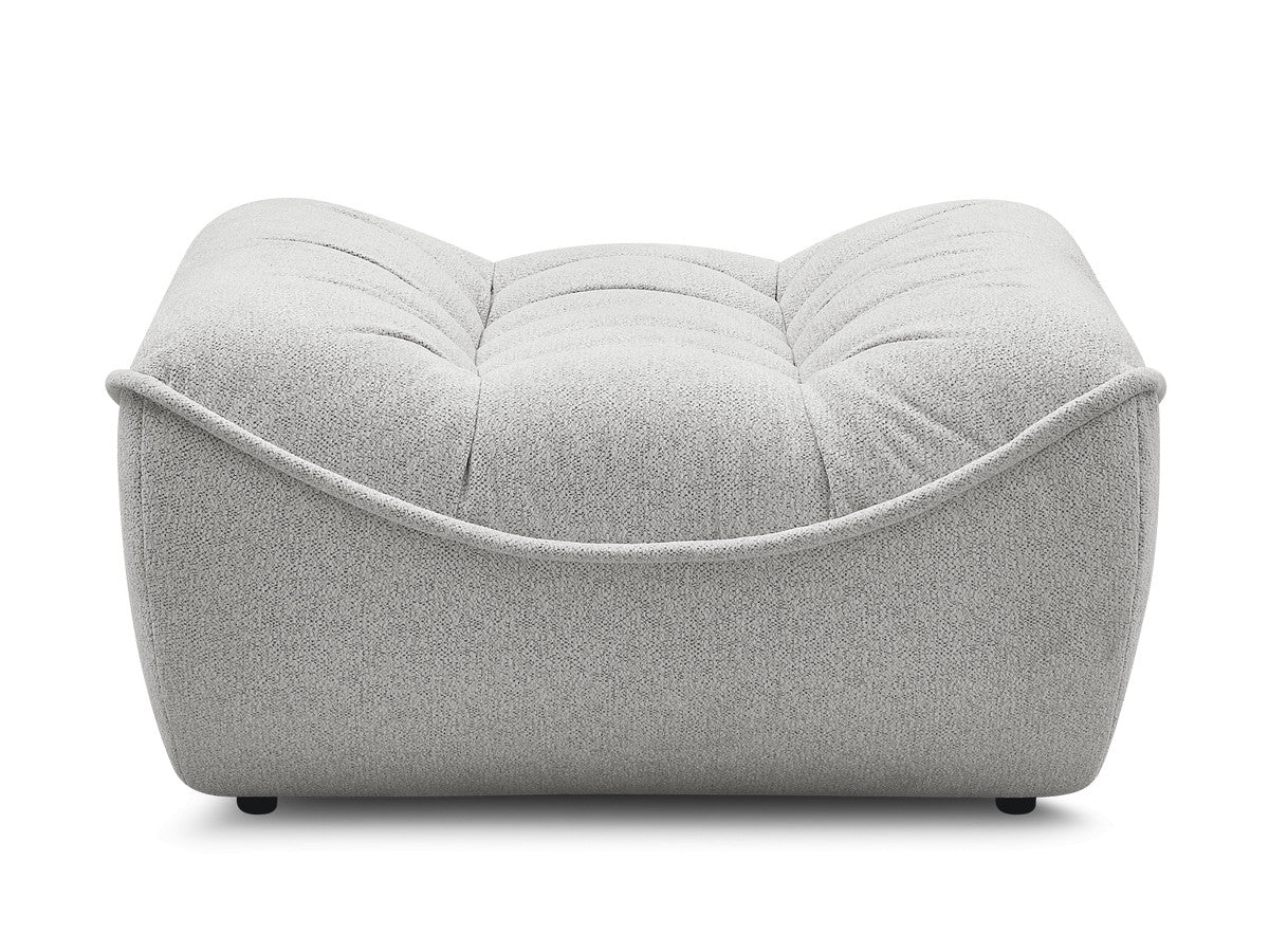 Serena Mottled Fabric Pouf