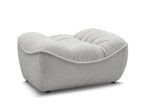 Serena Mottled Fabric Pouf