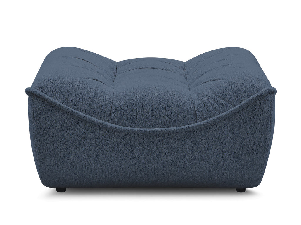 Serena Mottled Fabric Pouf