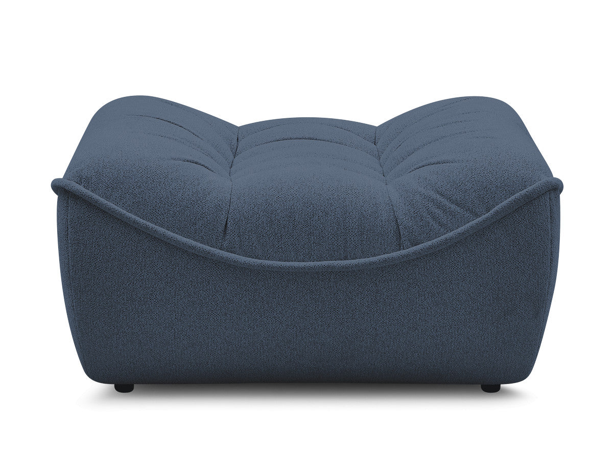 Serena Mottled Fabric Pouf