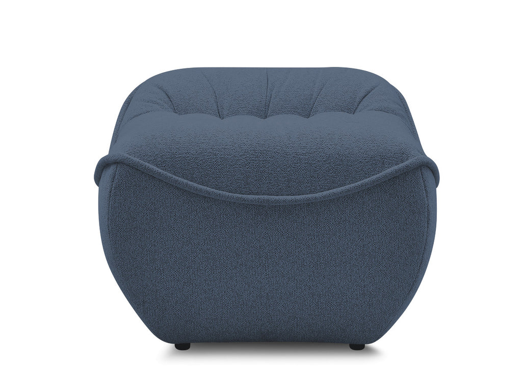 Serena Mottled Fabric Pouf