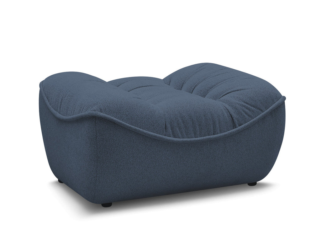 Serena Mottled Fabric Pouf