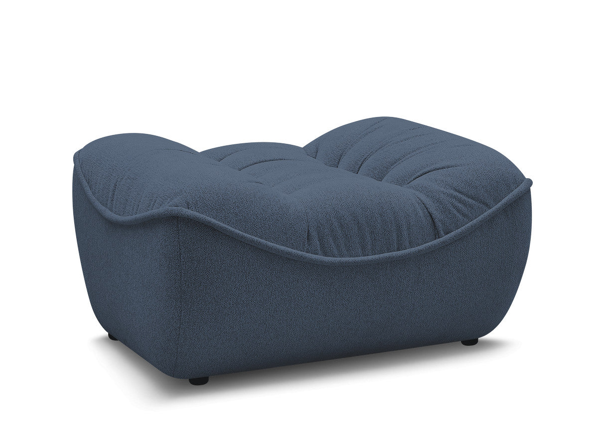 Serena Mottled Fabric Pouf