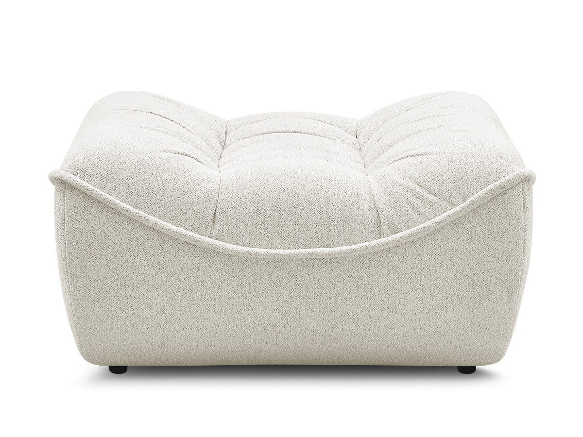 Serena Mottled Fabric Pouf