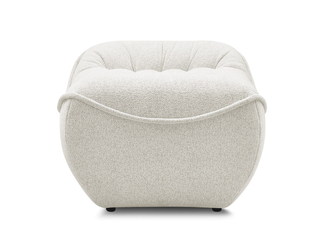 Serena Mottled Fabric Pouf