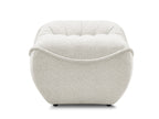 Serena Mottled Fabric Pouf