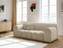 2-Seater Fixed Straight Sofa Melisse Textured Fabric