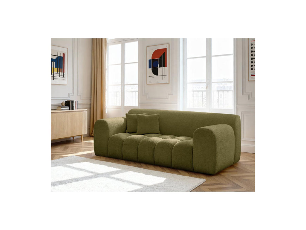 Melisse - Fixed Straight 2-Seater Sofa - Textured Fabric