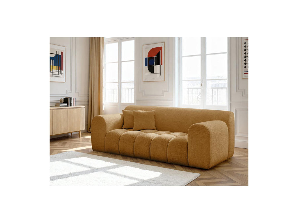 Melisse - Fixed Straight 2-Seater Sofa - Textured Fabric
