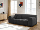 2-Seater Fixed Straight Sofa Melisse Textured Fabric