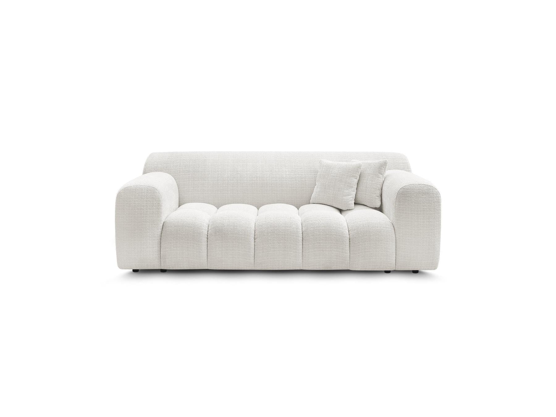 Melisse - Fixed Straight 2-Seater Sofa - Textured Fabric