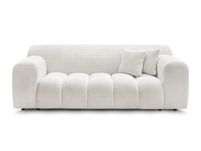 2-Seater Fixed Straight Sofa Melisse Textured Fabric