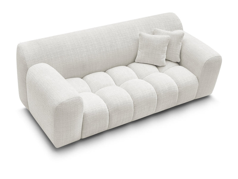 2-Seater Fixed Straight Sofa Melisse Textured Fabric