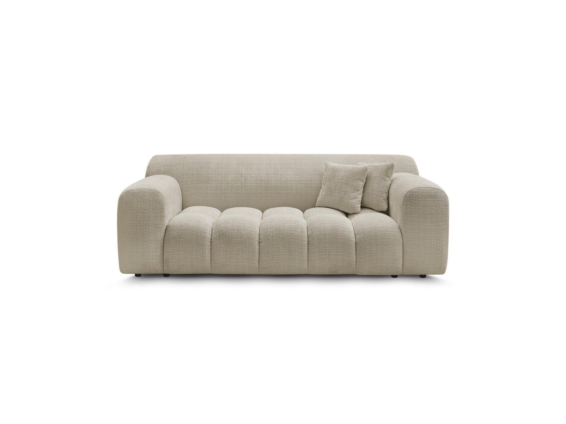 Melisse - Fixed Straight 2-Seater Sofa - Textured Fabric