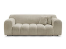 2-Seater Fixed Straight Sofa Melisse Textured Fabric