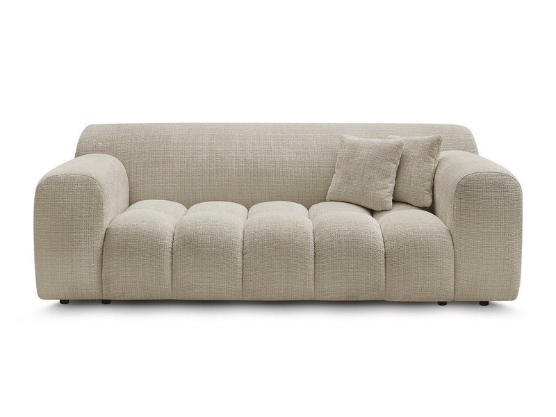 2-Seater Fixed Straight Sofa Melisse Textured Fabric