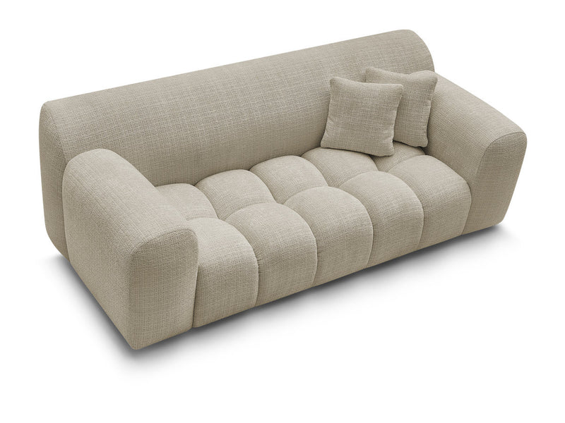 2-Seater Fixed Straight Sofa Melisse Textured Fabric