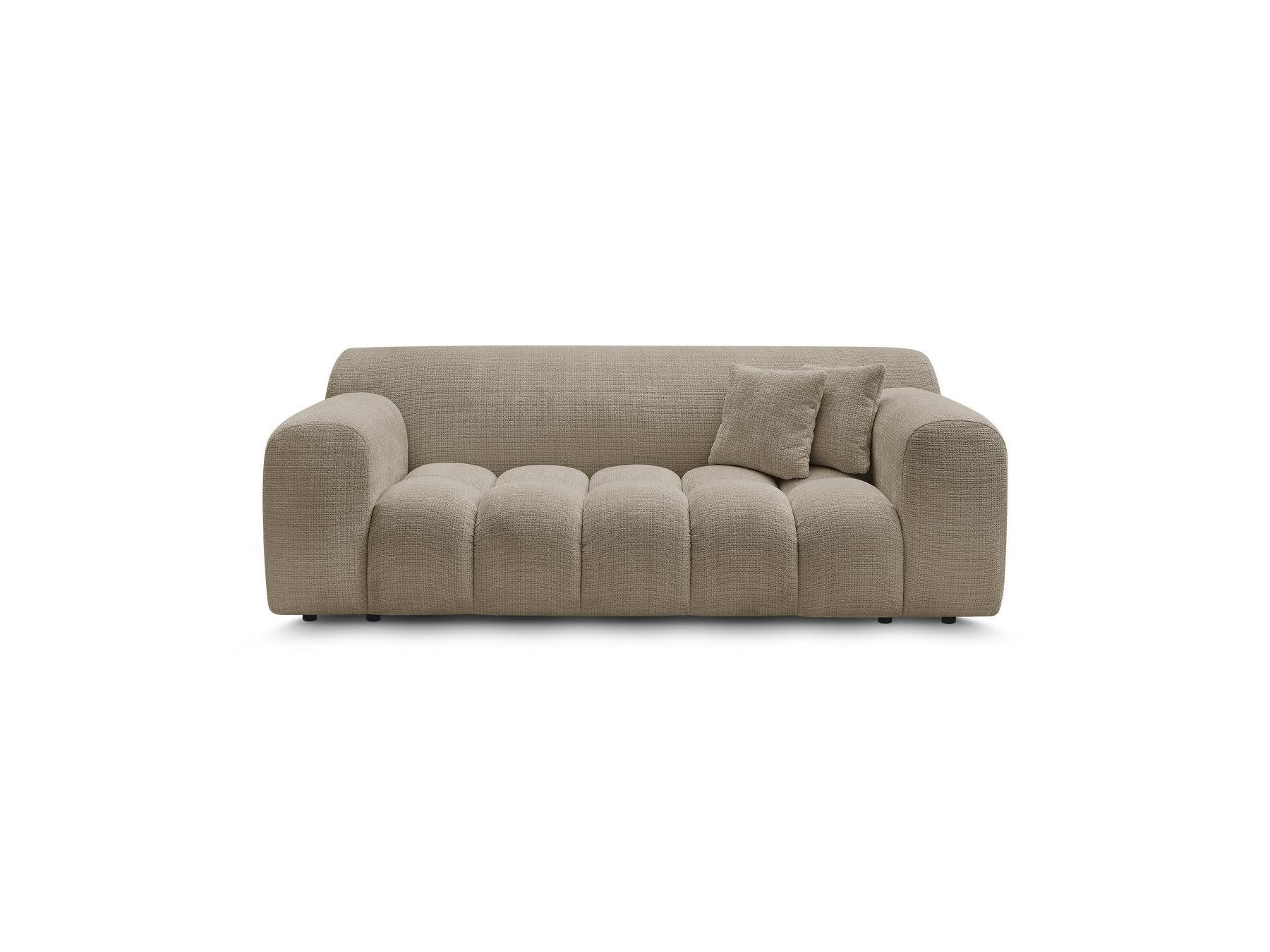 Melisse - Fixed Straight 2-Seater Sofa - Textured Fabric