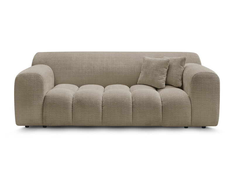 2-Seater Fixed Straight Sofa Melisse Textured Fabric