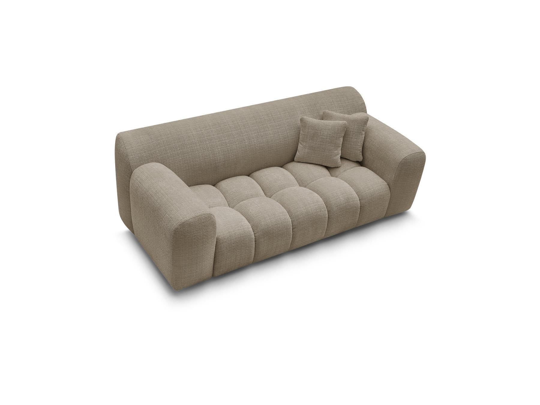 Melisse - Fixed Straight 2-Seater Sofa - Textured Fabric