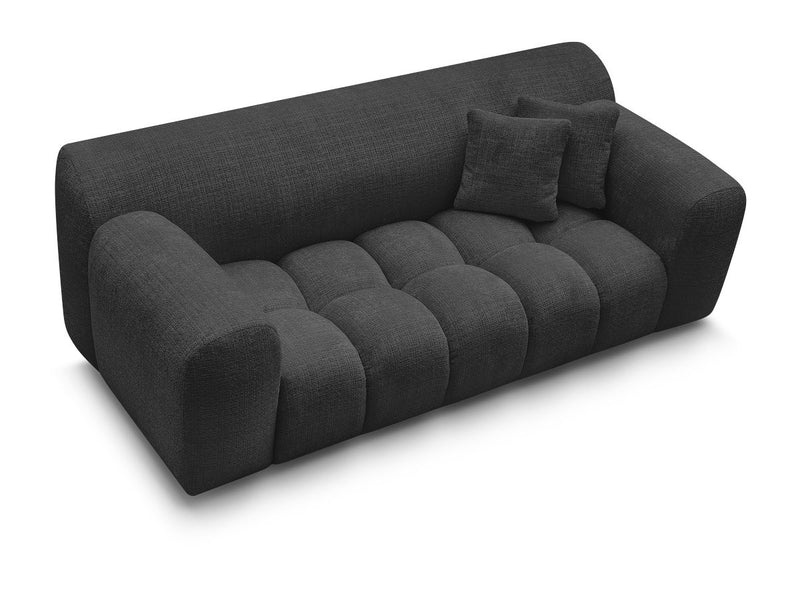 2-Seater Fixed Straight Sofa Melisse Textured Fabric