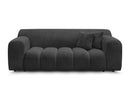 2-Seater Fixed Straight Sofa Melisse Textured Fabric