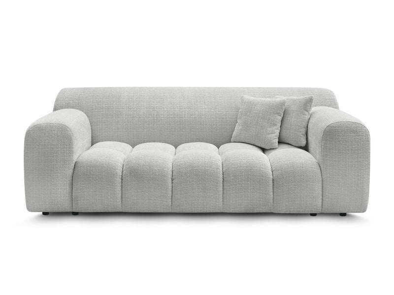 2-Seater Fixed Straight Sofa Melisse Textured Fabric