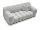 2-Seater Fixed Straight Sofa Melisse Textured Fabric