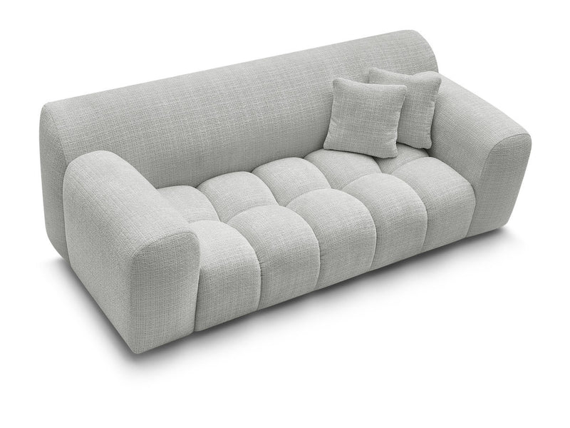 2-Seater Fixed Straight Sofa Melisse Textured Fabric