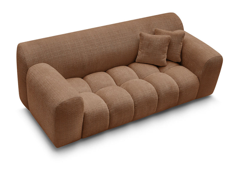 2-Seater Fixed Straight Sofa Melisse Textured Fabric