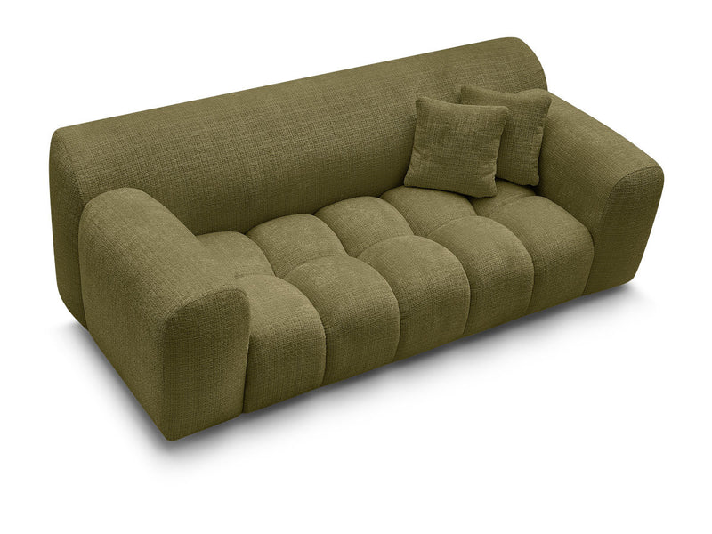2-Seater Fixed Straight Sofa Melisse Textured Fabric