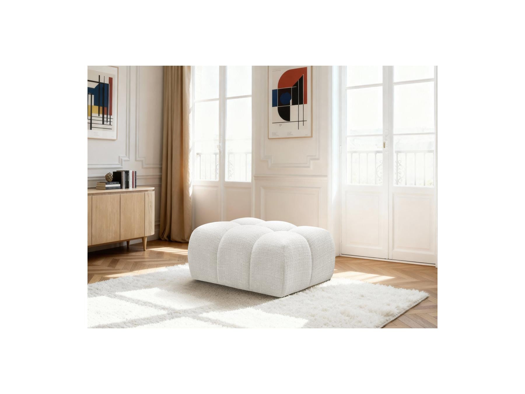 Melisse - Ottoman - Textured Fabric