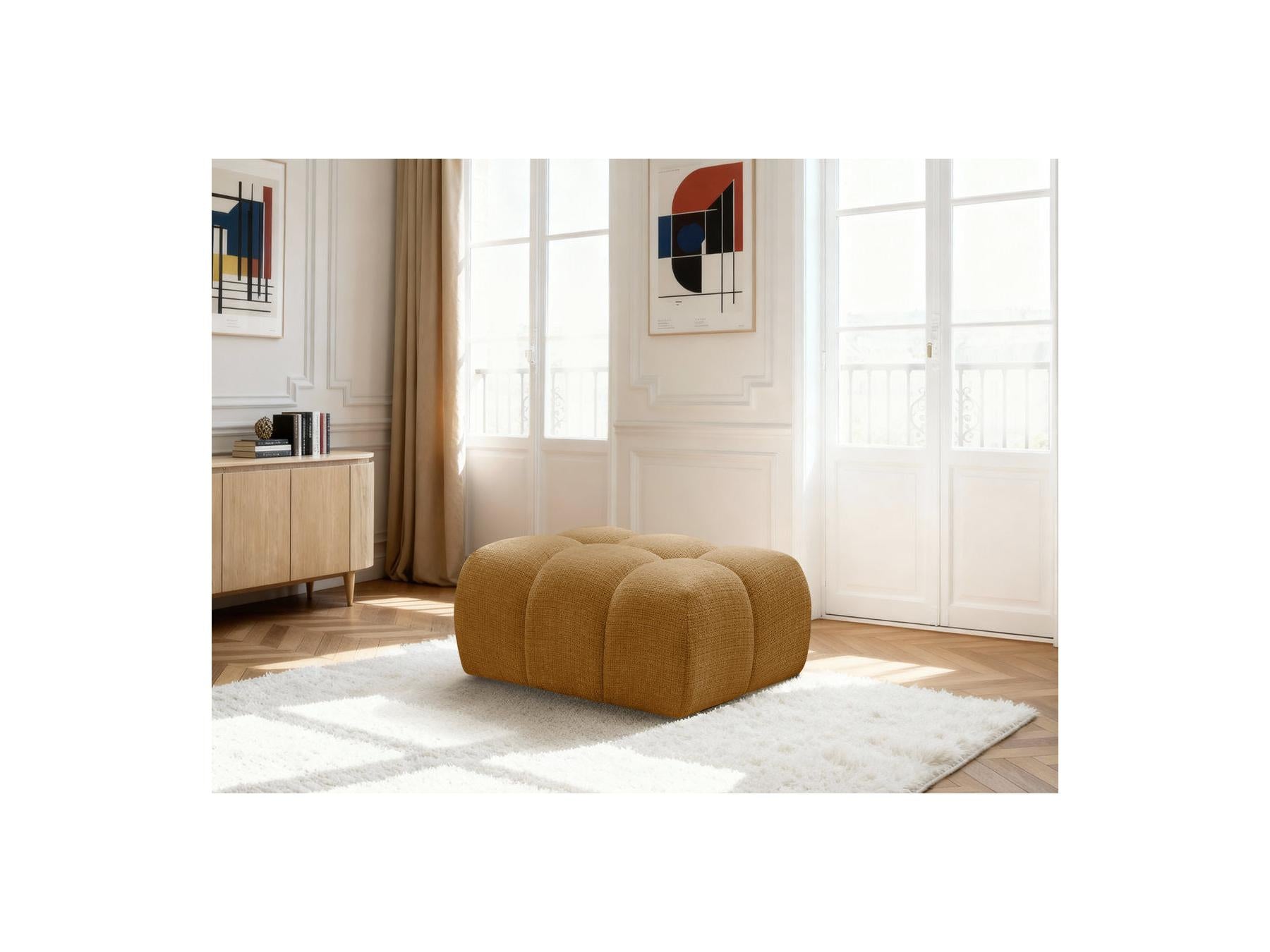 Melisse - Ottoman - Textured Fabric