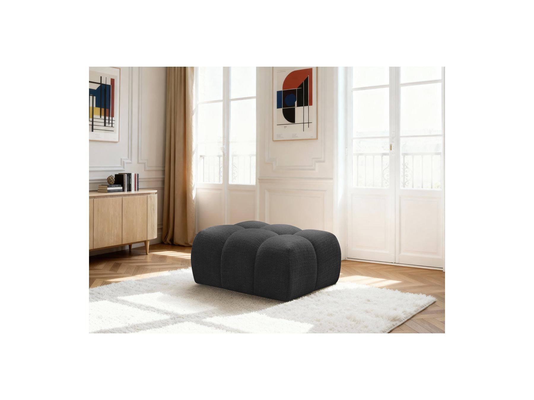 Melisse - Ottoman - Textured Fabric