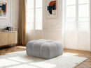 Melisse Pouf Mottled Fabric