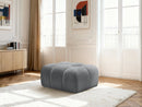 Melisse Pouf Mottled Fabric